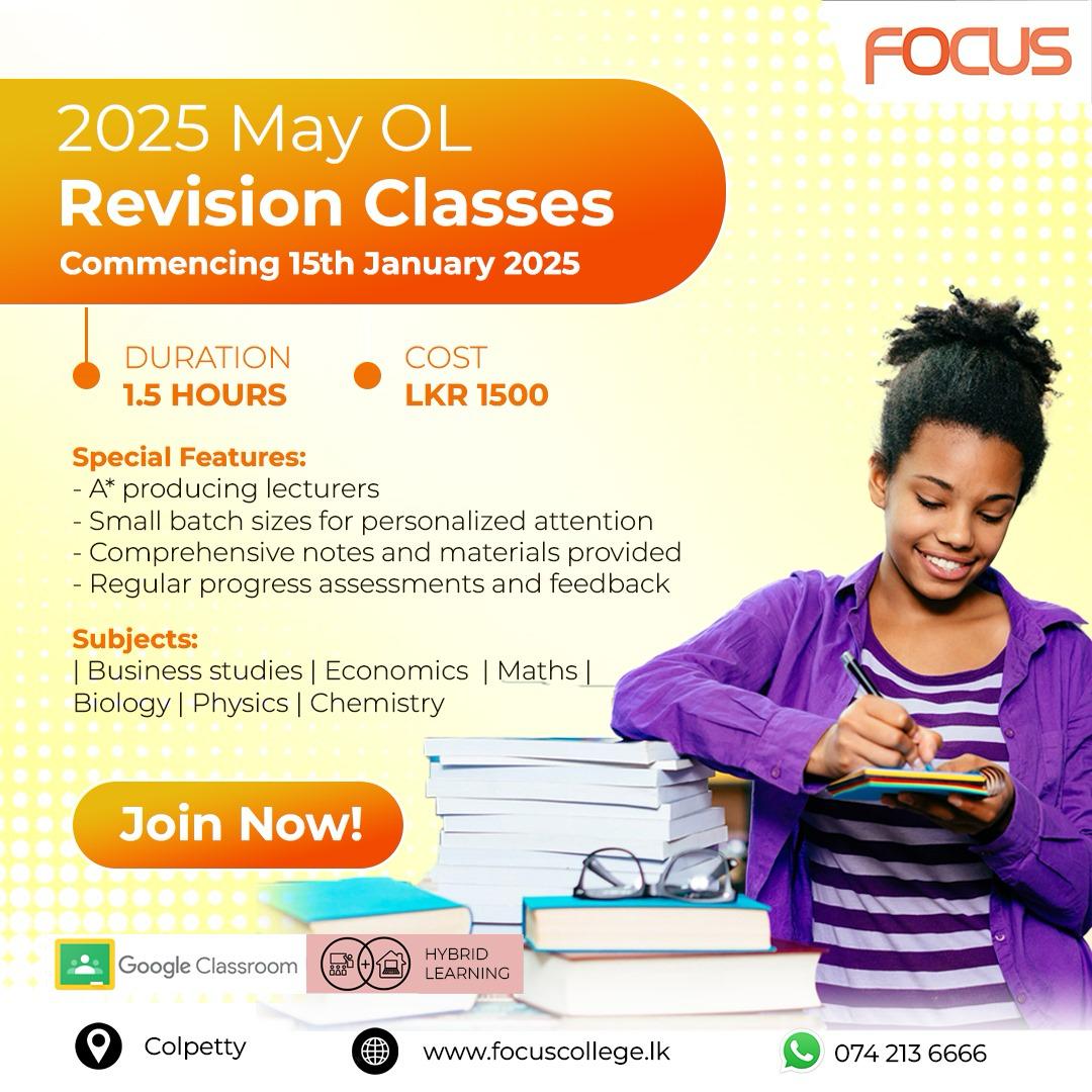 OL/IGCSE Revision Classes